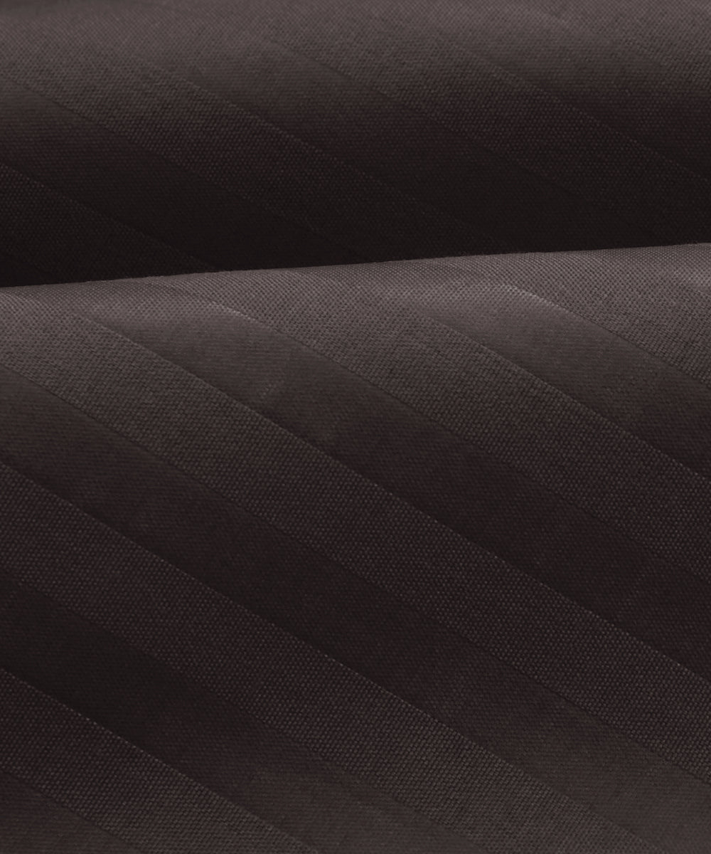 Brown Satin Stripe Double Bed With 2 Pillow Covers