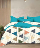 Prism Play Flat Double Bedsheet With 2 Pillow Covers