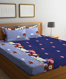 Animal Carnival Flat King Bedsheet With 2 Pillow Cover