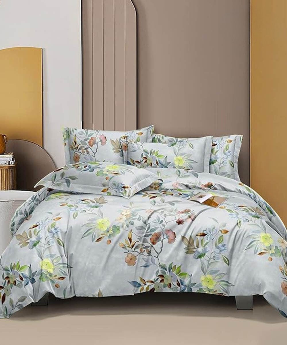 Petal Mirage Flat Double Bedsheet With 2 Pillow Covers