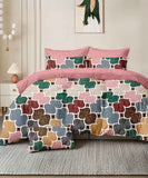 Retro Bloom Flat King Bedsheet With 2 Pillow Covers