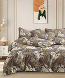 Swirl Floral Flat King Bedsheet With 2 Pillow Covers
