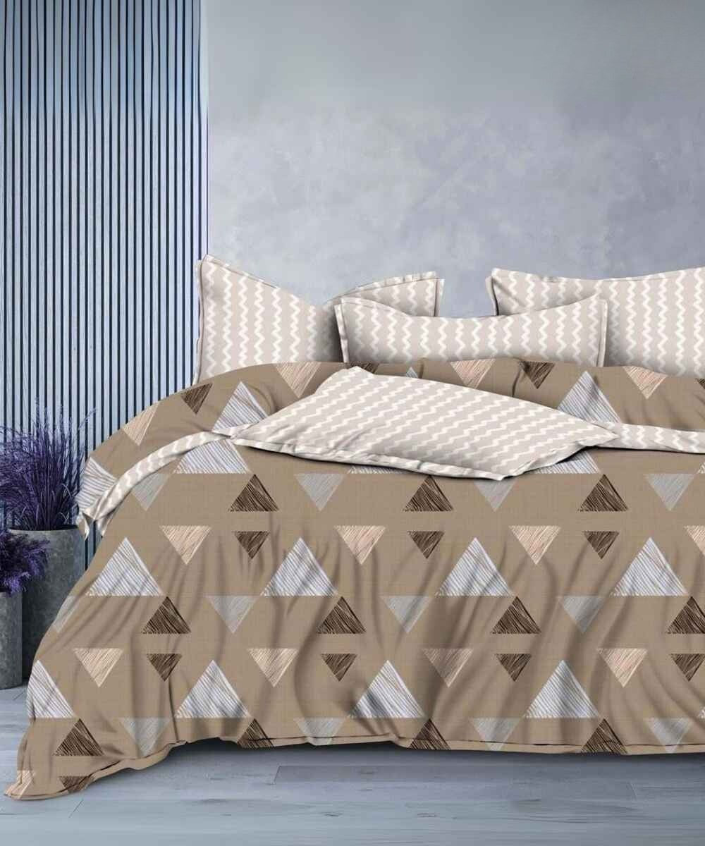 Urban Zen Flat King Bedsheet With 2 Pillow Covers