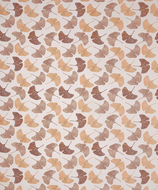 Off White Leaves Flat Double Bedsheet With 2 Pillow Cover