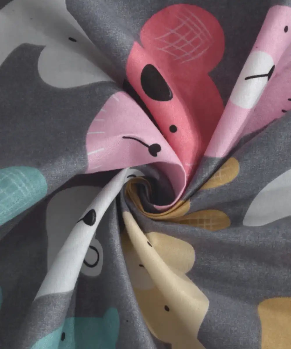 Jungle Book Flat Double Bedsheet With 2 Pillow Cover