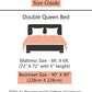 Off White Leaves Flat Double Bedsheet With 2 Pillow Cover