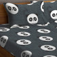 Panda Playtime Flat Double Bedsheet With 2 Pillow Cover