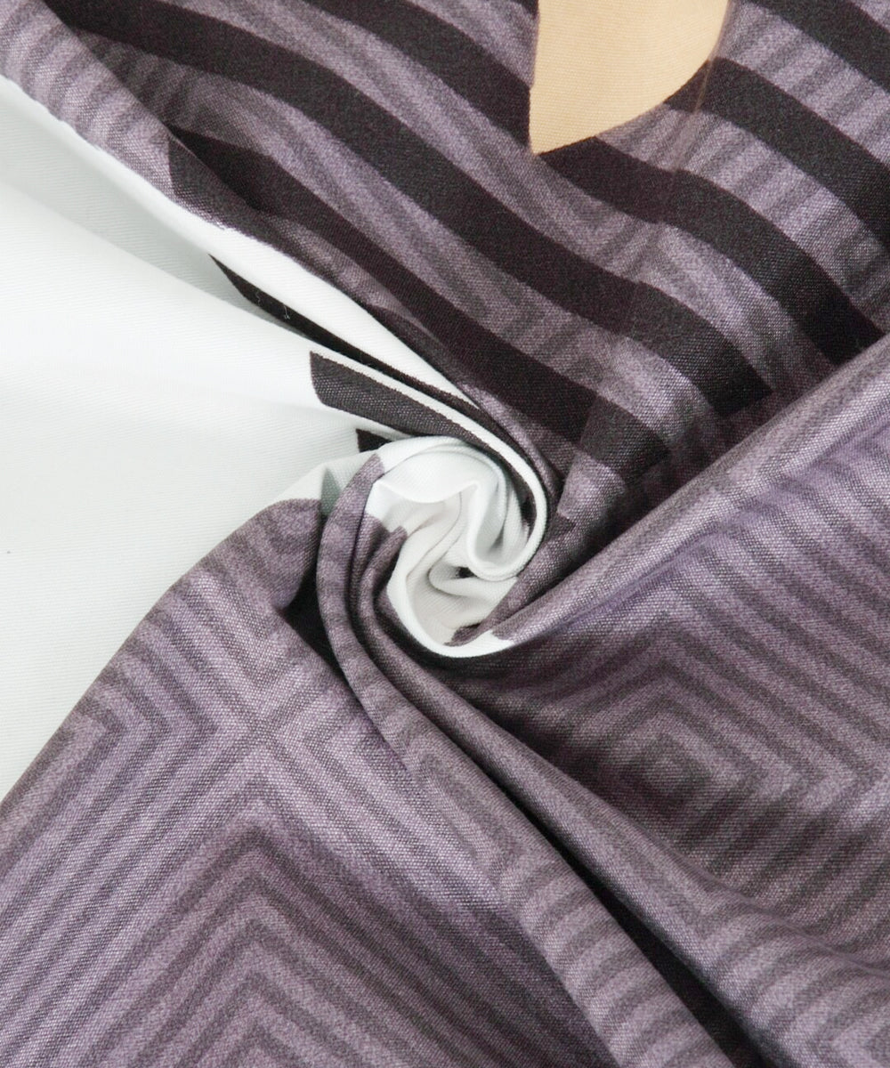 Multi Color Triangles Flat Double Bedsheet With 2 Pillow Cover