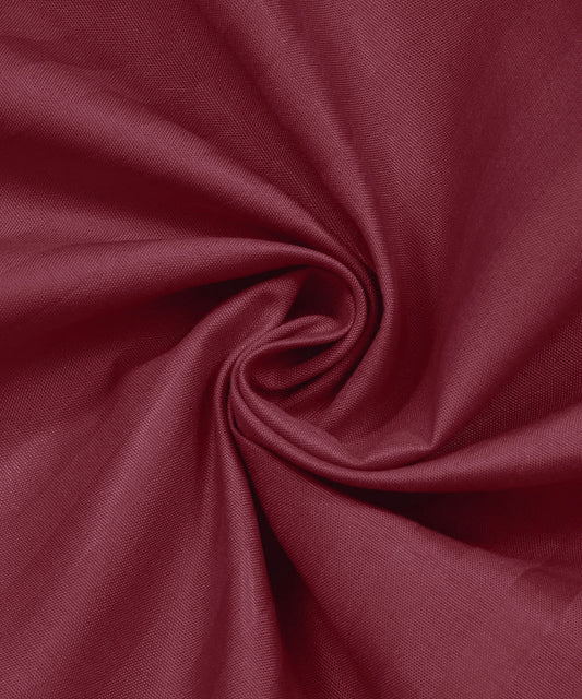 Maroon Satin Stripe Flat Double Bedsheet With 2 Pillow Covers