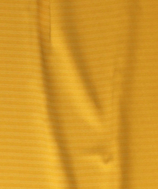 Yellow Satin Stripe Flat Double Bedsheet With 2 Pillow Covers