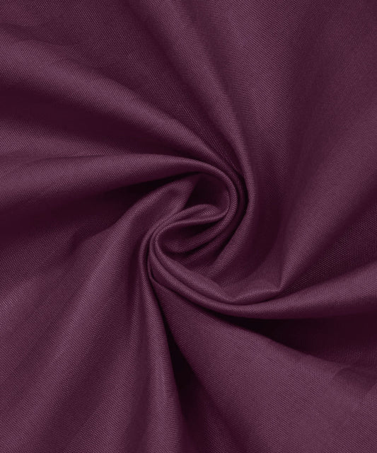 Wine Satin Stripe Flat Double Bedsheet With 2 Pillow Covers