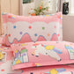 Unicorn WonderLand Flat Double Bedsheet With 2 Pillow Cover