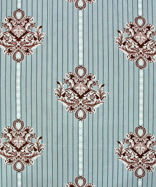 Classic Striped Majesty Flat Double Bedsheet With 2 Pillow Covers