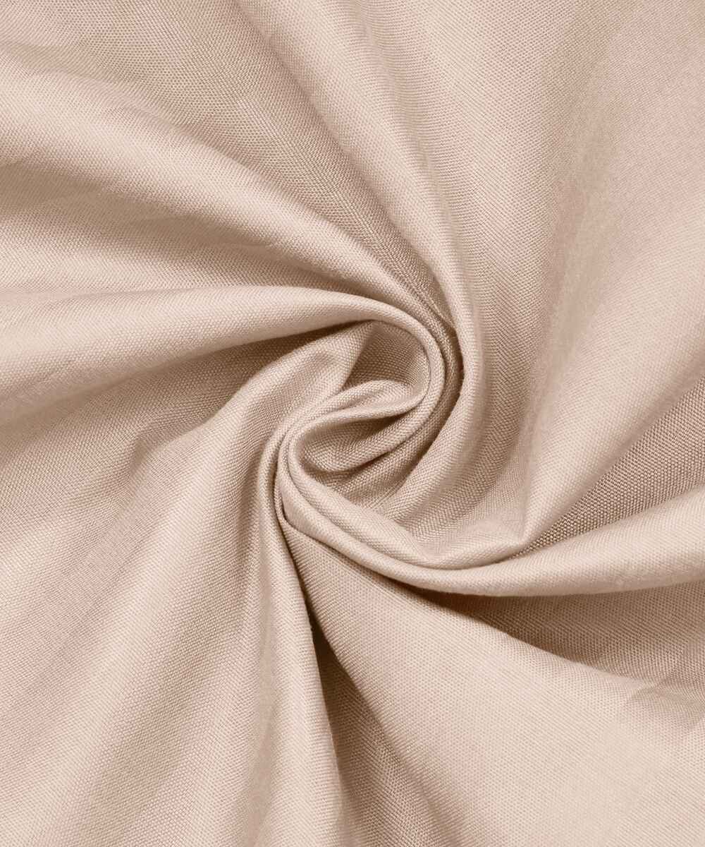 Cream Satin Stripe Flat Double Bedsheet With 2 Pillow Covers