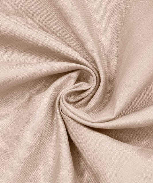 Cream Satin Stripe Flat Double Bedsheet With 2 Pillow Covers