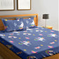 Unicorn Sky Flat Double Bedsheet With 2 Pillow Covers