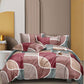 Vintage Grid Flat Double Bedsheet With 2 Pillow Covers