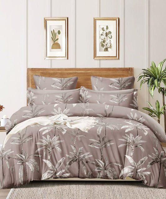 Floral Flat King Bedsheet With 2 Pillow Cover