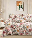 Blossom Medley Flat Double Bedsheet With 2 Pillow Covers
