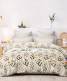Pretty Floral Flat King Bedsheet With 2 Pillow Covers