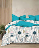 Modern Rounds Flat King Bedsheet With 2 Pillow Covers