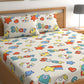 Star Kids Flat Double Bedsheet With 2 Pillow Cover