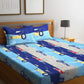Turbo Racer Dreams Kids Flat Double Bedsheet with 2 Pillow Covers