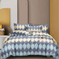 Multi Rhombus Flat Double Bedsheet With 2 Pillow Covers