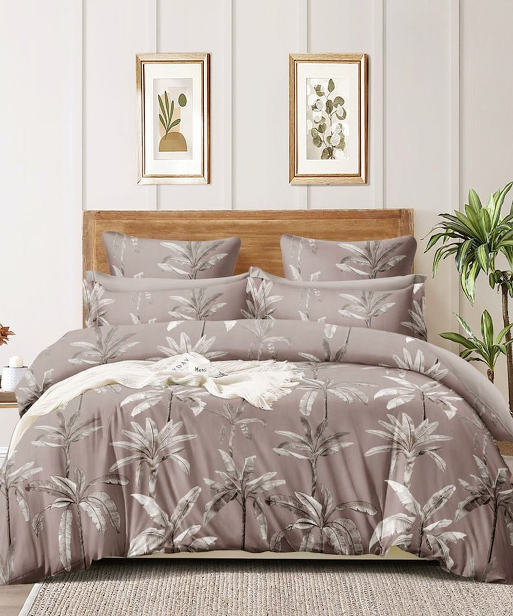 Floral Flat Double Bedsheet With 2 Pillow Cover