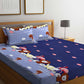 Animal Carnival Flat Double Bedsheet With 2 Pillow Cover