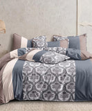Soothing Pattern Flat King Bedsheet With 2 Pillow Covers