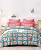 Heritage Print Flat King Bedsheet With 2 Pillow Covers