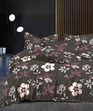 Dusky Bloom Flat Double Bedsheet With 2 Pillow Covers