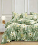 Garden Whisper Flat King Bedsheet With 2 Pillow Covers