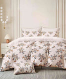 Sepia Rose Dream Flat King Bedsheet With 2 Pillow Covers