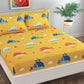 Little Ocean Buddies Kids Flat Double Bedsheet With 2 Pillow Cover
