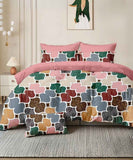 Retro Bloom Flat Double Bedsheet With 2 Pillow Covers