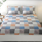 Geometric Flat Double Bedsheet With 2 Pillow Covers